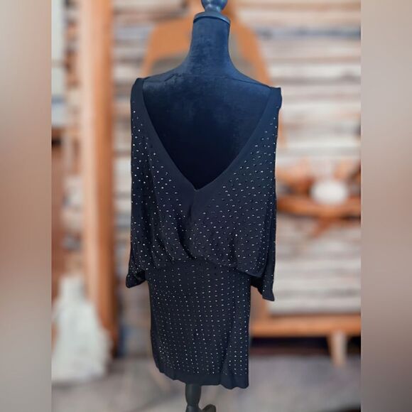 🔥🔥Faith Connexion Embellished Studded V Neck Slouchy Mini  Dress Size S - Picture 9 of 16